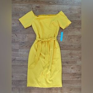 Antonio Melani off the Shoulder Midi Dress